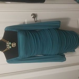 Bodycon Dress with Ruching Size L NWOT